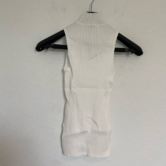 Madewell Pearson‎ Mockneck Sweater Tank White XXS NWT - Picture 4 of 7